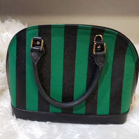 Handbags - Green and black bag